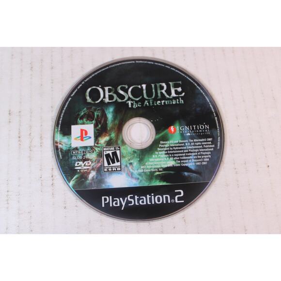 Obscure: The Aftermath (Sony PlayStation 2, PS2 2008) Authentic, disc only - Picture 1 of 6